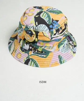 ISDM 다색 잎 패턴 버킷햇 시착만 한 상품