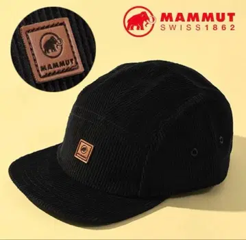 MAMMUT 코듀로이 캡 블랙