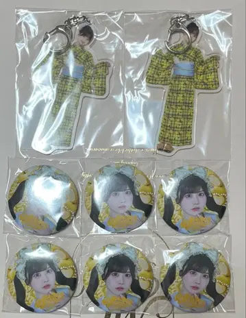 iLiFE! 온라인 복권 캔 배지 아크릴 키링 후쿠마루 우사