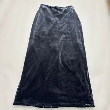 slobe iena 벨로아 타이트 스커트 네이비