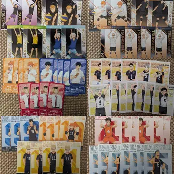 하이큐!! 엽서 롱 스티커 클리어 카드