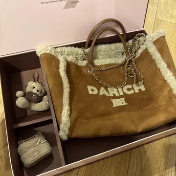 한정판 DARICH 스웨이드 퍼 숄더백