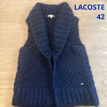 LACOSTE 케이블 니트 베스트 네이비 42