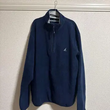 NAUTICA 네이비 하프 지퍼 트레이닝복 L