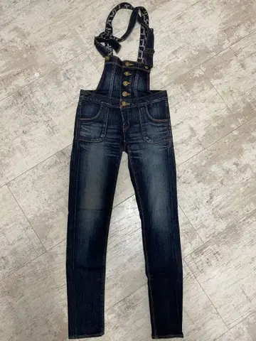 SLY 살로펫 데님 오버롤 스키니 데님