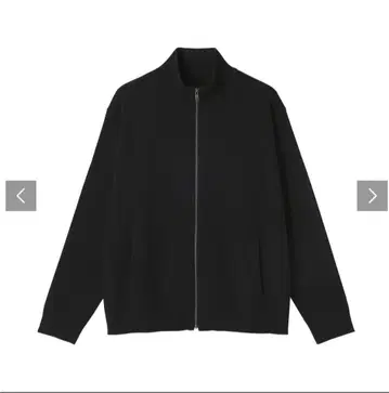 무인양품 워셔블 밀라노 리브 풀 집업 가디건 남성용 XS 블랙