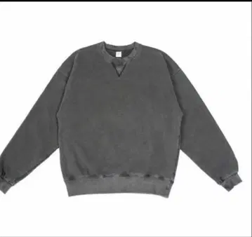 OVY 피그먼트 데미지 크루넥 스웨트 L 사이즈