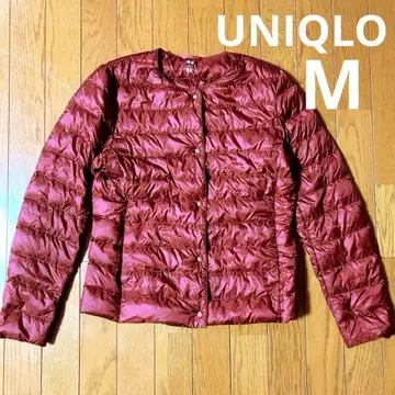 새상품급 유니클로 UNIQLO 울트라 라이트 다운 컴팩트 자켓 와인