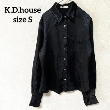 K.D.house [ S ] 블랙 셔츠 광택 멋진 셔츠 스타일리쉬