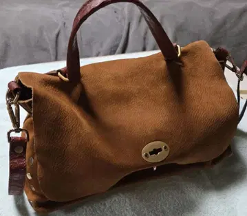 ZANELLATO 포스티나 브라운 스웨이드 숄더백