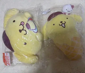 제일복권 폼폼푸딩 아이스크림풍 쿠션 라스트 원상 얼굴 모양 쿠션