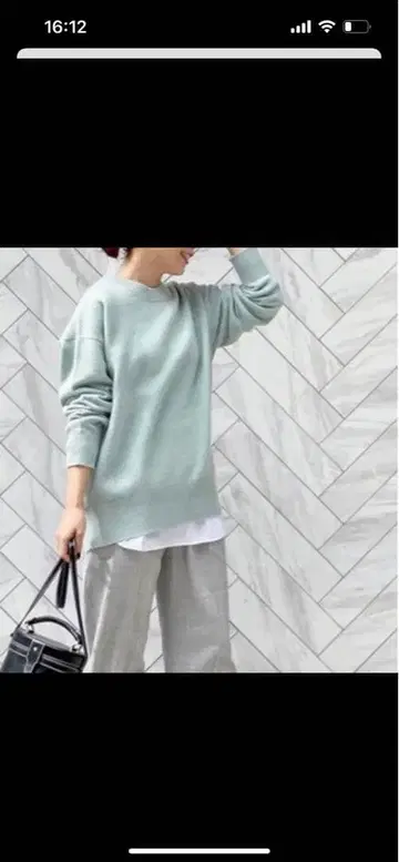 Spick & Span 스카이블루 니트 스웨터