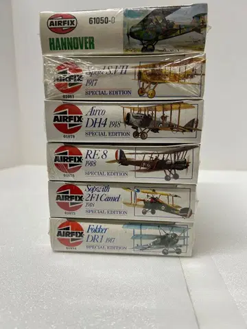 에어픽스 1/72 제1차 대전 복엽기 6대 세트