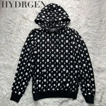 새상품급 하이드로겐 후드티 스컬 블랙 S 사이즈 314