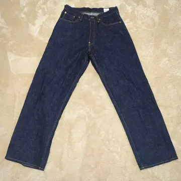 투모로우랜드 블루 워크 다크 블루 스트레이트 데님 팬츠