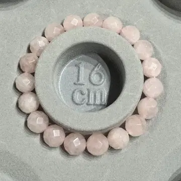 로즈쿼츠 라운드 비즈 팔찌 16cm