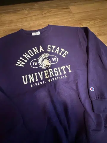 Champion 위노나 주립대학교 맨투맨 트레이닝복 네이비 컬러