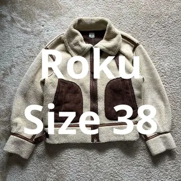 Roku 페이크 무스탕 보아 자켓 사이즈 38