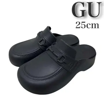 새상품 GU 지유 로쿠 로퍼 클로그 샌들 25