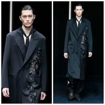 엠포리오 아르마니 블랙 롱 코트 사이즈 46