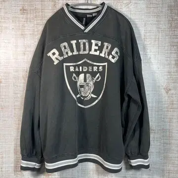 RAIDERS 그레이 V넥 트레이닝복
