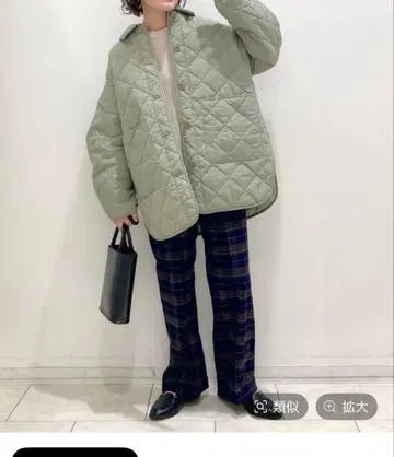 카라 부착 퀼팅 자켓 LOWRYS FARM