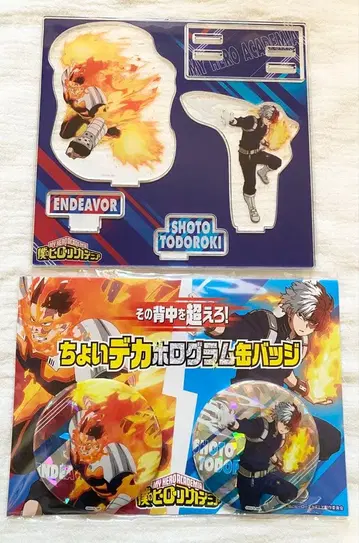 히로아카 그 등을 넘어서! 아크릴 스탠드 캔뱃지 엔데버 토도로키 쇼토