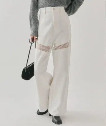 [ 새상품 미사용 ] mystic 레이스 절개 데님