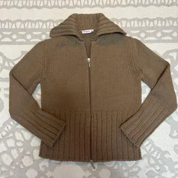 MAX&Co. 브라운 니트 가디건 M