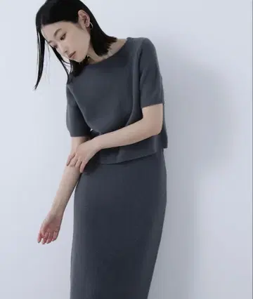 내추럴 뷰티 베이직 페더 니트 셋업