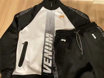 VENUM 트랙 자켓 화이트/블랙 저지 세트