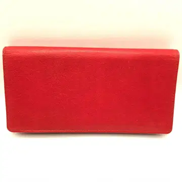 [ 미사용 ] 아니아리 aniary 가죽 장지갑 빨간색