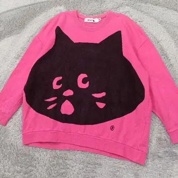 냐 트레이닝복 빅 페이스 핑크 M 사이즈 오버 사이즈