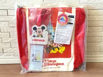 [ 미사용 새상품 ] 디즈니 메모리 고 라운드 40주년 복각 토트백