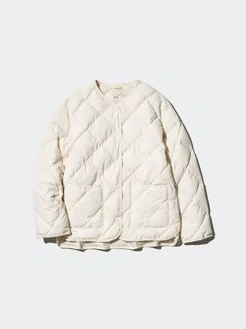 UNIQLO 퍼프 테크 릴랙스 자켓 XS 퀼팅 자켓 노카라