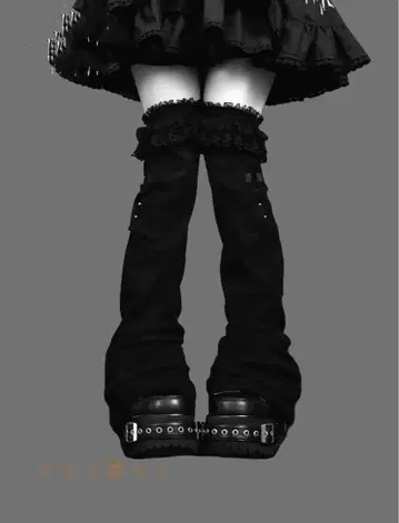 DimMoire 디모아르 AVENCHUMU 레그 워머 블랙