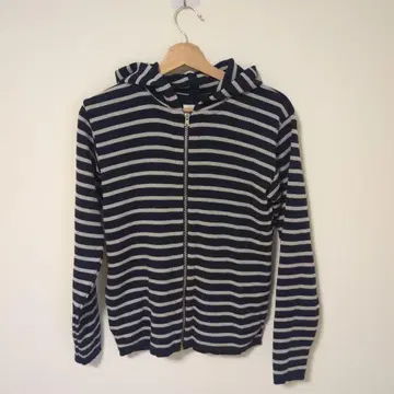 S.N.S. Herning 네이비/화이트 스트라이프 후드티 S 사이즈