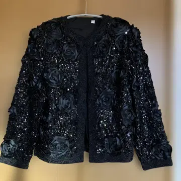 스팽글 자켓 블랙 38 파티 결혼식