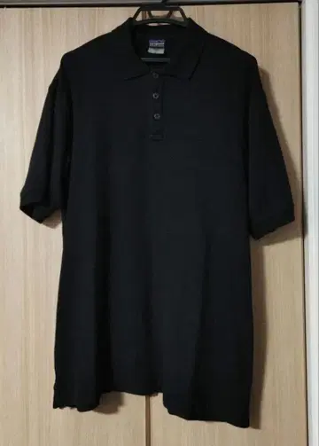 patagonia 블랙 반팔 피케 셔츠