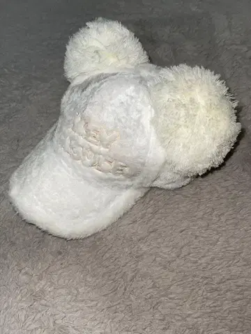 미키 귀 달린 복슬복슬 캡