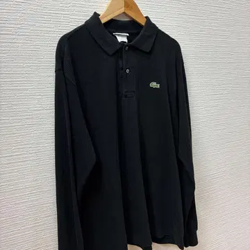 LACOSTE 블랙 피케 셔츠 사이즈 5
