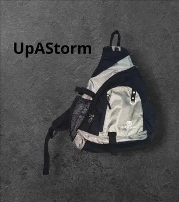 UpAStorm 슬링 블랙 실버 그레이 원 숄더 00s