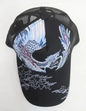미사용 카라쿠리타마시 211830 봉황 자수 일본풍 패턴 캡
