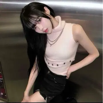 [택 포함 새상품] 즉시 완판 아이템 andwang 슬리브리스 상의 니트