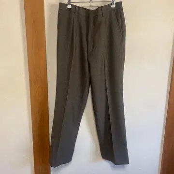 브라운 싱글 턱 슬랙스 w88 미사용