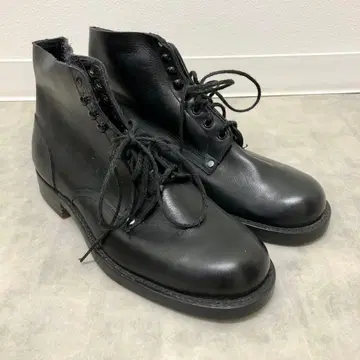빈티지 이탈리아 공군 앵클 가죽 부츠 군용품