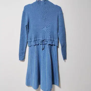 새상품급 205zero 니트 원피스 롱 모크넥 절개 프리 사이즈