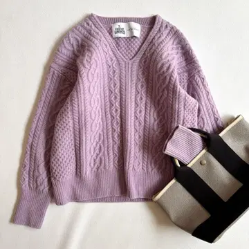 그린 라벨 릴랙싱*해밀턴 아란 V넥 니트 울