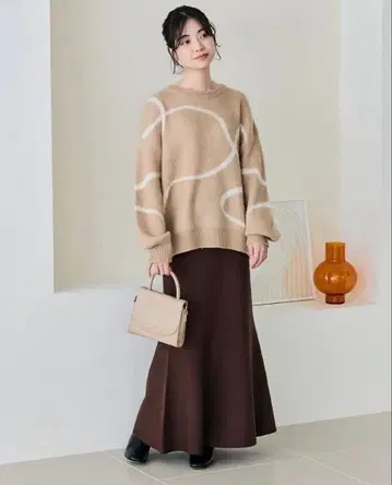 시마무라 choco 머메이드 니트 스커트 3L 빅 사이즈