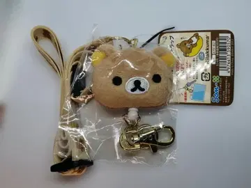 리락쿠마 봉제 인형 릴 넥스트랩